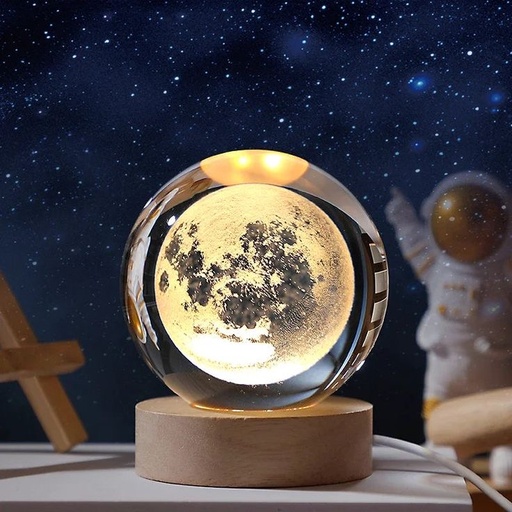 Moon 3D Crystals Ball Lamp